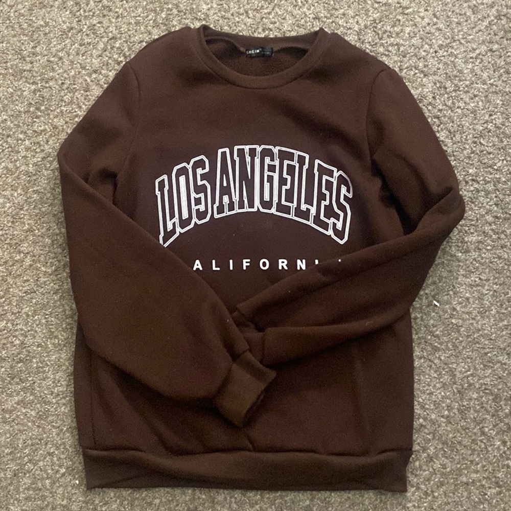 Brown Los Angeles Crew Neck